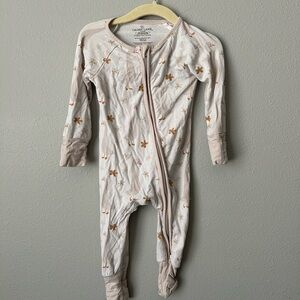 Caden Lane Floral Infant Footie Pajamas - 3-6 months